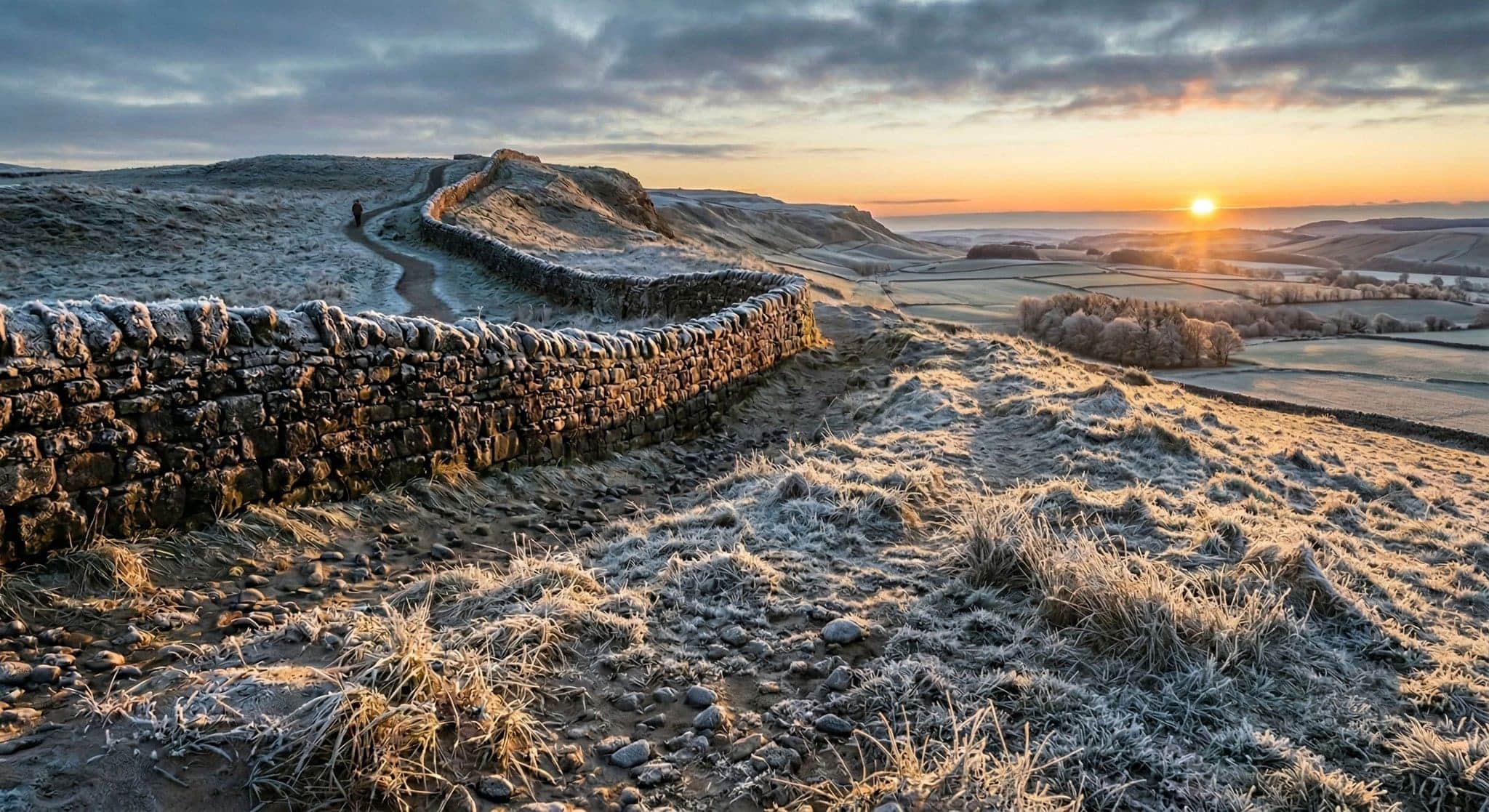 Frost at sunrise along Hadrians Wall, Northumberland - browse real shoots shared by the NorthernPixl community